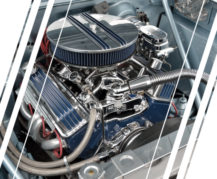 Abblidung eines Motorblockes